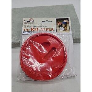 Starline The ReCapper Red  Turn 2-Liter Bottles Into Stackable Containers New